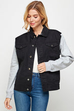 Load image into Gallery viewer, Women's Denim  Jacket with Fleece Hoodies