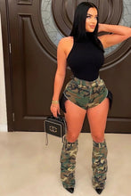 Load image into Gallery viewer, Short and Leg Warmer Set in Camo