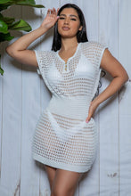 Load image into Gallery viewer, Sophie Crochet Mini Dress