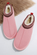 Load image into Gallery viewer, Contrast Print Suede Plush Lined Snow Boots