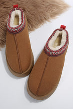 Load image into Gallery viewer, Contrast Print Suede Plush Lined Snow Boots