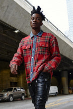 Load image into Gallery viewer, Flannel Shacket Red (Unisex)
