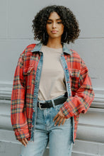 Load image into Gallery viewer, Flannel Shacket Red (Unisex)
