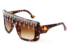 Load image into Gallery viewer, Oversize Square Rhinestone Sunglasses
