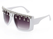 Load image into Gallery viewer, Oversize Square Rhinestone Sunglasses
