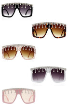 Load image into Gallery viewer, Oversize Square Rhinestone Sunglasses
