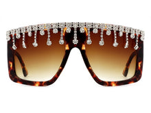 Load image into Gallery viewer, Oversize Square Rhinestone Sunglasses
