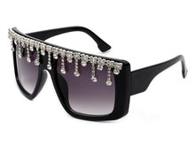 Load image into Gallery viewer, Oversize Square Rhinestone Sunglasses
