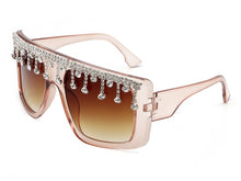 Load image into Gallery viewer, Oversize Square Rhinestone Sunglasses
