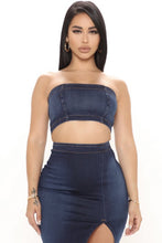 Load image into Gallery viewer, Miami Skirt Set in Dark Denim
