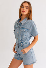 Load image into Gallery viewer, Denim Romper
