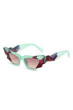 Load image into Gallery viewer, Geometric Irregular Cat Eye Fashion Sunglasses
