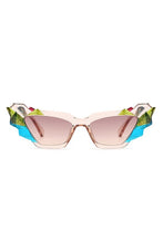 Load image into Gallery viewer, Geometric Irregular Cat Eye Fashion Sunglasses
