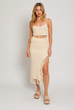 Load image into Gallery viewer, Tassel Midi Skirt
