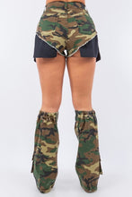 Load image into Gallery viewer, Short and Leg Warmer Set in Camo
