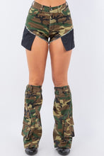 Load image into Gallery viewer, Short and Leg Warmer Set in Camo
