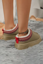 Load image into Gallery viewer, Contrast Print Suede Plush Lined Snow Boots
