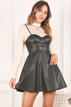 Load image into Gallery viewer, Leather Bustier Dress
