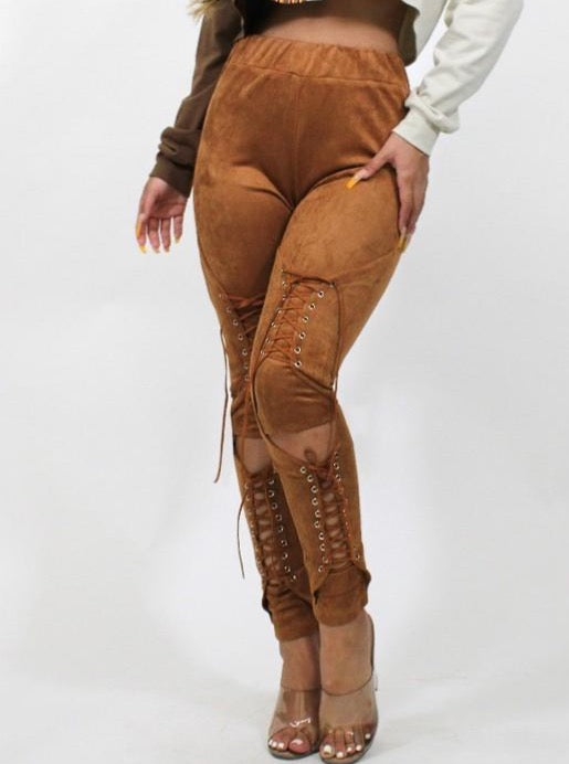 Cognac Queen Pants