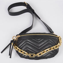 Load image into Gallery viewer, Chain n’ Quilted Crossbody Bag
