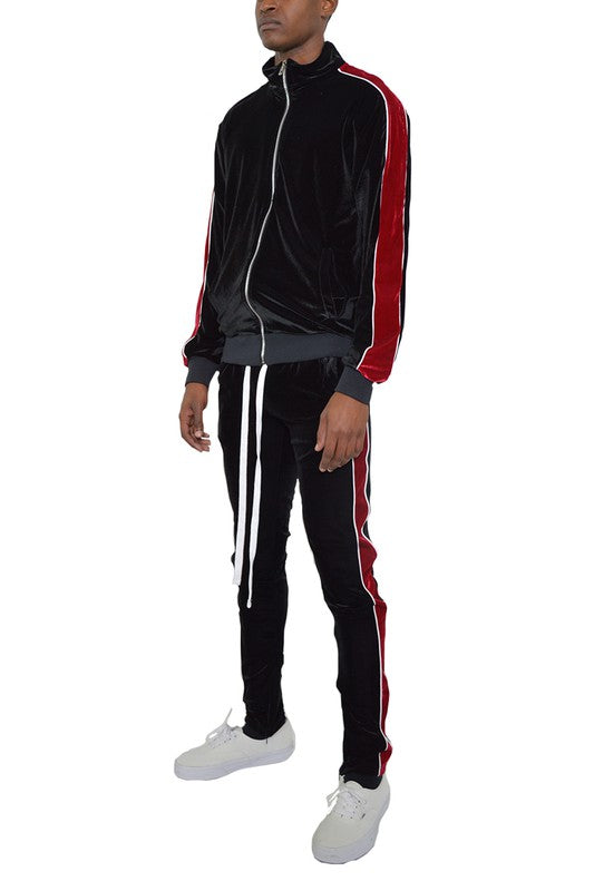 Men’s Velour Tracksuit Set